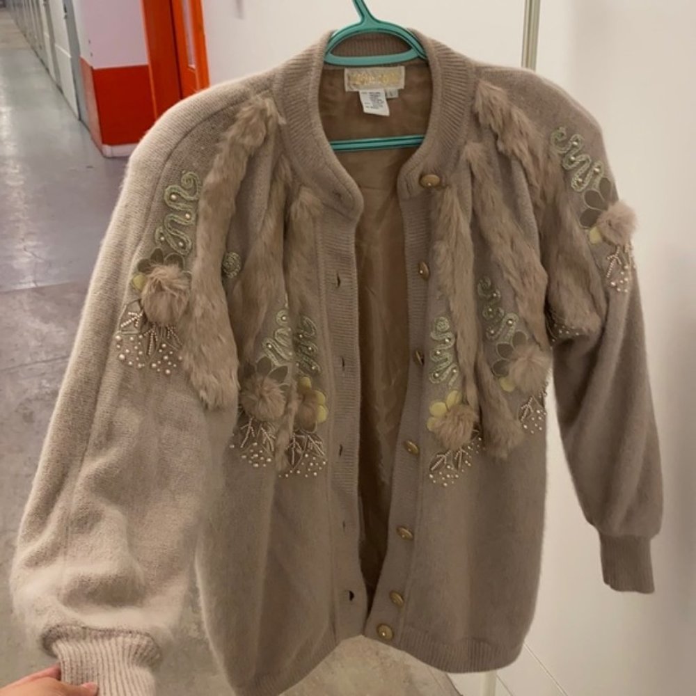 Michelle nichole angora blend cardigan